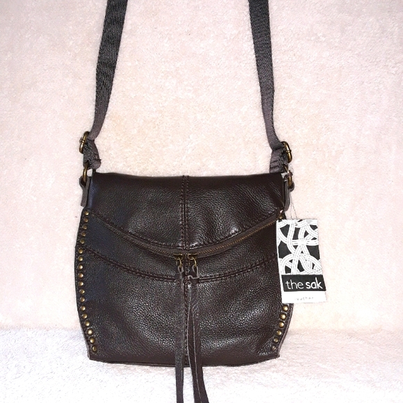 The Sak Handbags - The Sak Silverlake Dark Brown Leather Crossbody